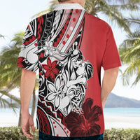 Polynesian Valentine Hawaiian Shirt Couple Floral Unique Red Version LT01 - Polynesian Pride