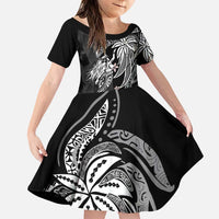 Polynesian Mermaid Plumeria Tribal Tattoo Family Matching Puletasi and Hawaiian Shirt