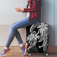 Polynesian Mermaid Plumeria Tribal Tattoo Luggage Cover