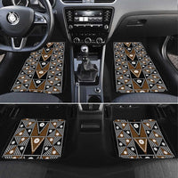 Fiji Brown Masi Pattern Car Mats Fijian Tapa