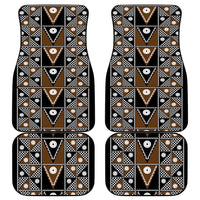 Fiji Brown Masi Pattern Car Mats Fijian Tapa