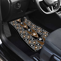 Fiji Brown Masi Pattern Car Mats Fijian Tapa