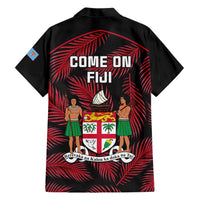 fiji-rugby-family-matching-short-sleeve-bodycon-dress-and-hawaiian-shirt-flying-fijians-red-palm-tree-version