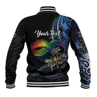 Personalised Polynesian Memorial Baseball Jacket As Long As I Breathe You'll Be Remembered LT01 - Polynesian Pride