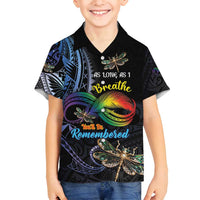 Personalised Polynesian Memorial Family Matching Puletasi and Hawaiian Shirt As Long As I Breathe You'll Be Remembered LT01 Son's Shirt Colorful - Polynesian Pride