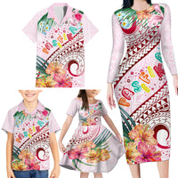 Pasifika Festival Family Matching Long Sleeve Bodycon Dress and Hawaiian Shirt Tribal Pattern Tropical Style LT01 - Polynesian Pride