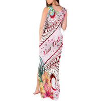 Pasifika Festival Tank Maxi Dress Tribal Pattern Tropical Style LT01 - Polynesian Pride