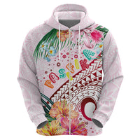 Pasifika Festival Zip Hoodie Tribal Pattern Tropical Style LT01 - Polynesian Pride