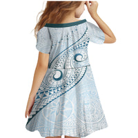 Pasifika Festival Family Matching Mermaid Dress and Hawaiian Shirt Tribal Pattern Blue Version LT01 - Polynesian Pride