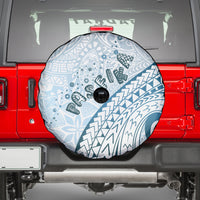Pasifika Festival Spare Tire Cover Tribal Pattern Blue Version