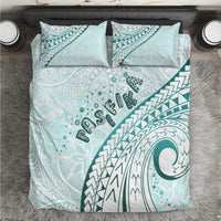 Pasifika Festival Bedding Set Tribal Pattern Teal Version