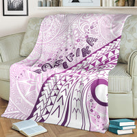 Pasifika Festival Blanket Tribal Pattern Lilac Version LT01 - Polynesian Pride