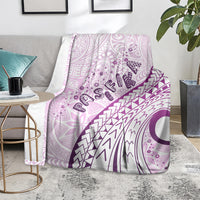 Pasifika Festival Blanket Tribal Pattern Lilac Version LT01 - Polynesian Pride