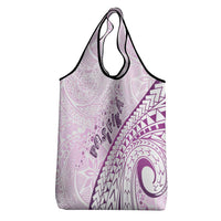 Pasifika Festival Grocery Bag Tribal Pattern Lilac Version