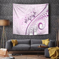 Pasifika Festival Tapestry Tribal Pattern Lilac Version