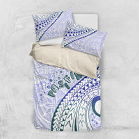 Pasifika Festival Bedding Set Tribal Pattern Violet Version