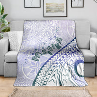 Pasifika Festival Blanket Tribal Pattern Violet Version