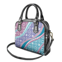 Hawaiian Quilt Pattern Shoulder Handbag Purple Blue Color Mixed LT01 - Polynesian Pride