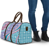 Hawaiian Quilt Pattern Travel Bag Purple Blue Color Mixed LT01 - Polynesian Pride