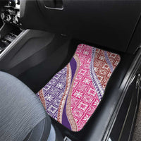 Hawaiian Quilt Pattern Car Mats Sweet Color Mixed - Polynesian Pride