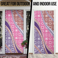 Hawaiian Quilt Pattern Door Cover Sweet Color Mixed - Polynesian Pride