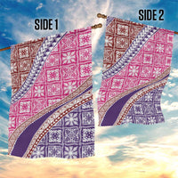 Hawaiian Quilt Pattern Garden Flag Sweet Color Mixed - Polynesian Pride