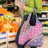 Hawaiian Quilt Pattern Grocery Bag Sweet Color Mixed - Polynesian Pride