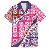Hawaiian Quilt Pattern Hawaiian Shirt Sweet Color Mixed - Polynesian Pride