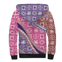 Hawaiian Quilt Pattern Sherpa Hoodie Sweet Color Mixed LT01 - Polynesian Pride