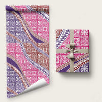Hawaiian Quilt Pattern Wrapping Paper Sweet Color Mixed - Polynesian Pride