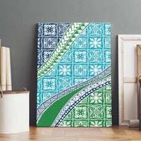 Hawaiian Quilt Pattern Canvas Wall Art Fresh Color Mixed - Polynesian Pride