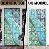 Hawaiian Quilt Pattern Door Cover Fresh Color Mixed - Polynesian Pride