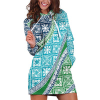 Hawaiian Quilt Pattern Hoodie Dress Fresh Color Mixed - Polynesian Pride