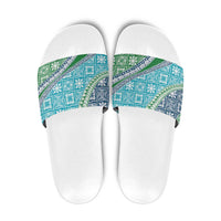 Hawaiian Quilt Pattern Slide Sandals Fresh Color Mixed - Polynesian Pride