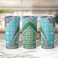 Hawaiian Quilt Pattern Tumbler Cup Fresh Color Mixed - Polynesian Pride