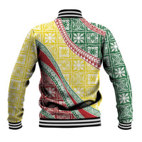 Hawaiian Quilt Pattern Baseball Jacket Special Color Mixed - Polynesian Pride