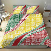 Hawaiian Quilt Pattern Bedding Set Special Color Mixed - Polynesian Pride