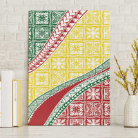 Hawaiian Quilt Pattern Canvas Wall Art Special Color Mixed - Polynesian Pride