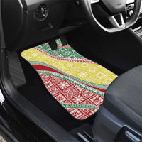 Hawaiian Quilt Pattern Car Mats Special Color Mixed - Polynesian Pride