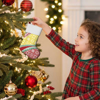 Hawaiian Quilt Pattern Christmas Stocking Special Color Mixed - Polynesian Pride