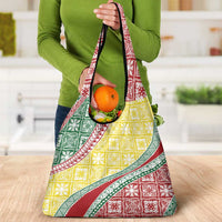 Hawaiian Quilt Pattern Grocery Bag Special Color Mixed - Polynesian Pride