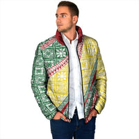 Hawaiian Quilt Pattern Padded Jacket Special Color Mixed - Polynesian Pride