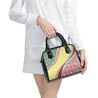 Hawaiian Quilt Pattern Shoulder Handbag Special Color Mixed - Polynesian Pride