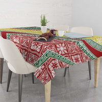 Hawaiian Quilt Pattern Tablecloth Special Color Mixed - Polynesian Pride