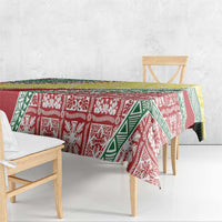 Hawaiian Quilt Pattern Tablecloth Special Color Mixed - Polynesian Pride