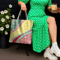 Hawaiian Quilt Pattern Tote Bag Special Color Mixed - Polynesian Pride