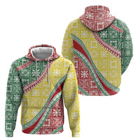 Hawaiian Quilt Pattern Zip Hoodie Special Color Mixed - Polynesian Pride