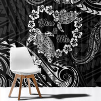 Polynesian Turtle Valentine Window Curtain You And Me Hibiscus Heart LT01 - Polynesian Pride
