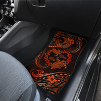 Polynesian Turtle Valentine Car Mats You And Me Orange Hibiscus Heart LT01 - Polynesian Pride