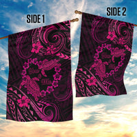 Polynesian Turtle Valentine Garden Flag You And Me Pink Hibiscus Heart LT01 - Polynesian Pride
